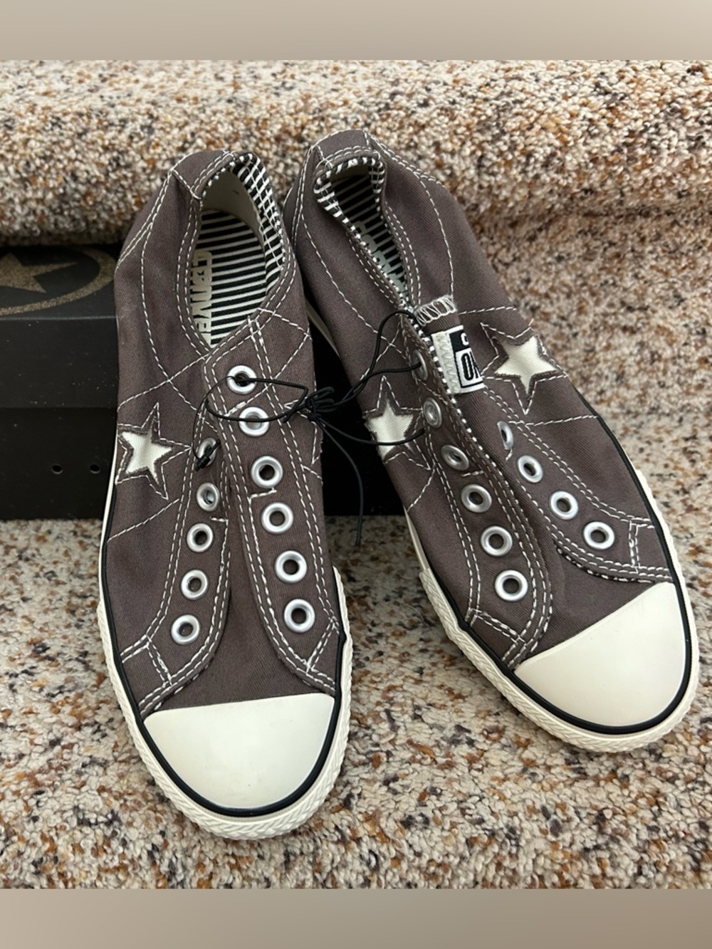 Converse One Star Grey DX OX Low-Top Slip-On Sneakers